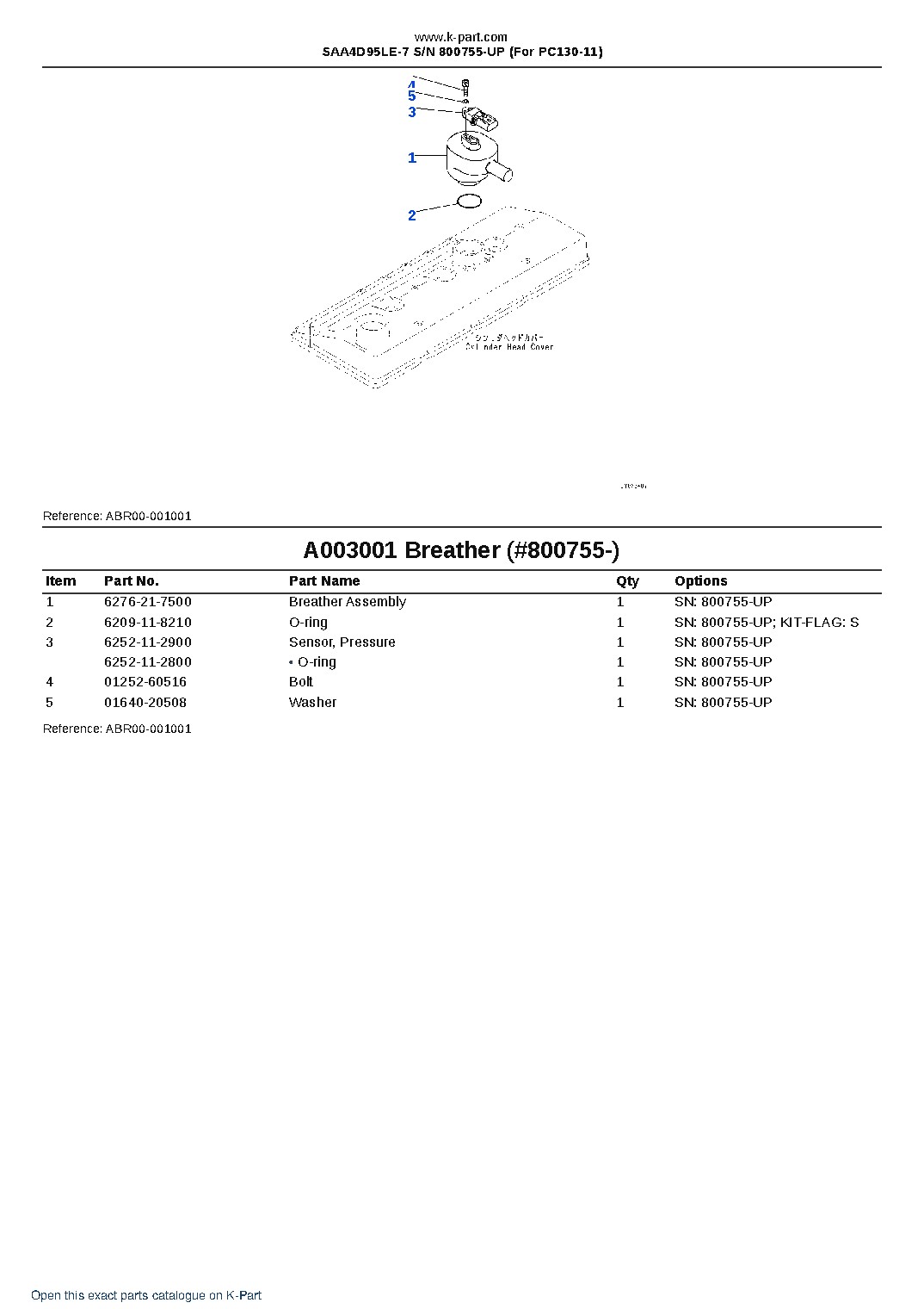 SAA4D95LE-7 S/N 800755-UP (For PC130-11) – sample page 3 SAA4D95LE-7 S/N 800755-UP (For PC130-11) – sample page 3