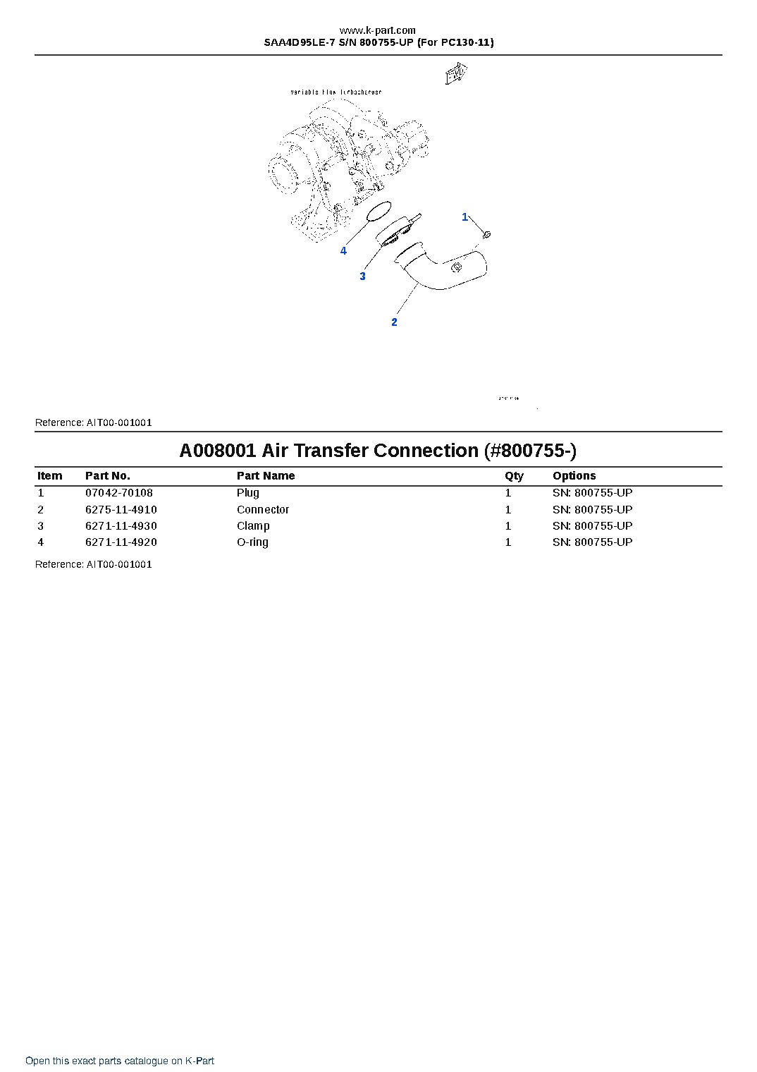SAA4D95LE-7 S/N 800755-UP (For PC130-11) – sample page 8 SAA4D95LE-7 S/N 800755-UP (For PC130-11) – sample page 8