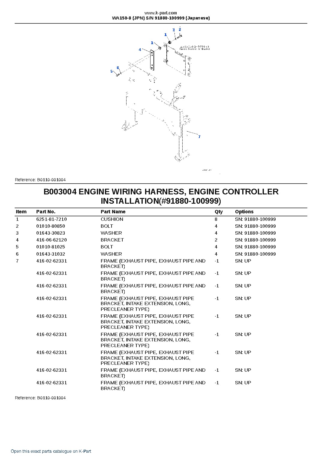 WA150-8 (JPN) S/N 91880-100999 (Japanese) – sample page 7 WA150-8 (JPN) S/N 91880-100999 (Japanese) – sample page 7