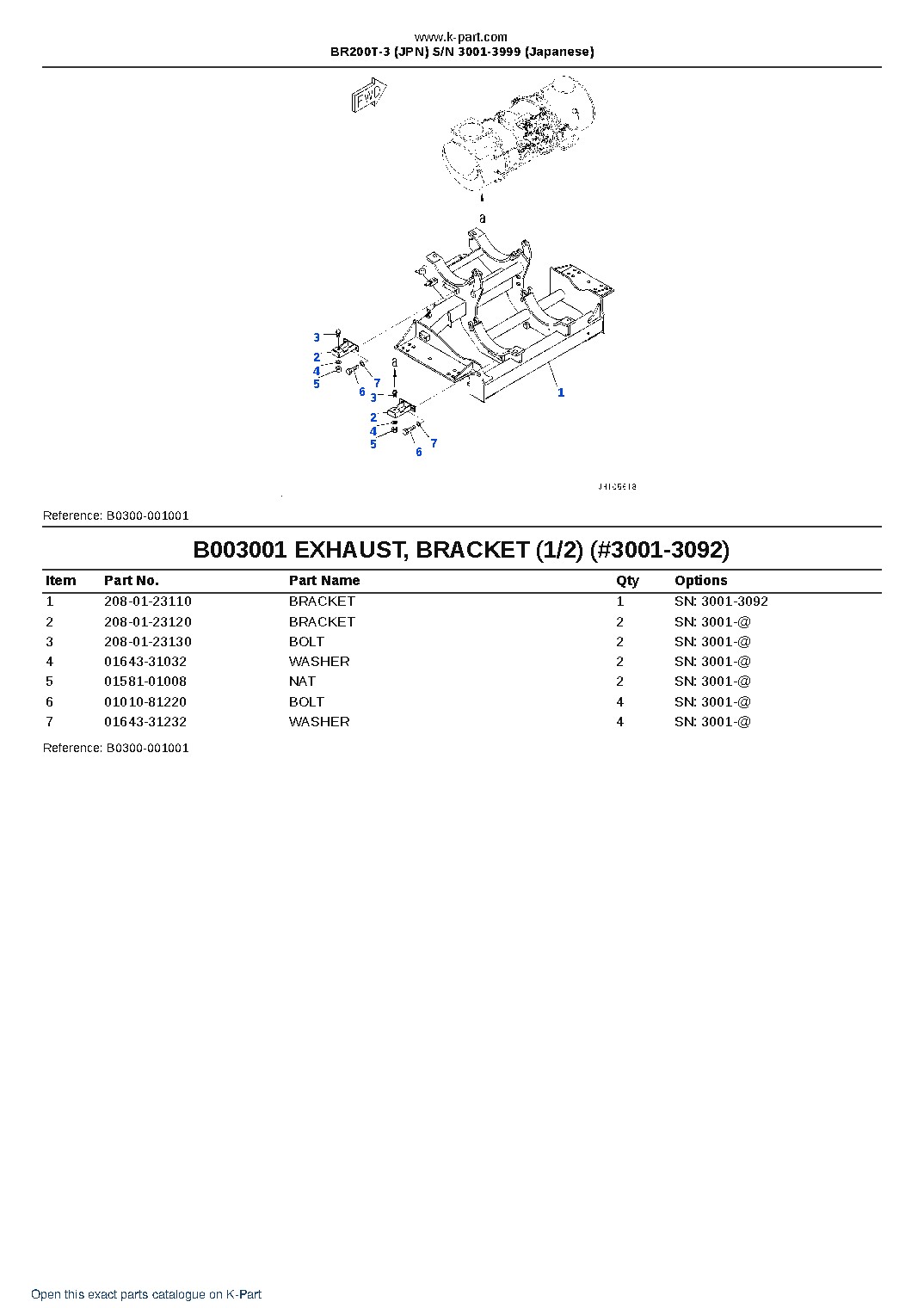 BR200T-3 (JPN) S/N 3001-3999 (Japanese) – sample page 6 BR200T-3 (JPN) S/N 3001-3999 (Japanese) – sample page 6