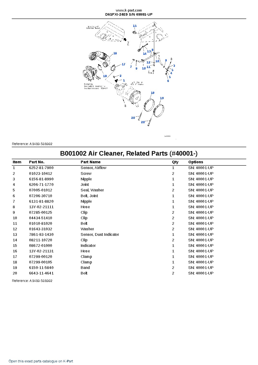D61PXI-24E0 S/N 40001-UP – sample page 2 D61PXI-24E0 S/N 40001-UP – sample page 2