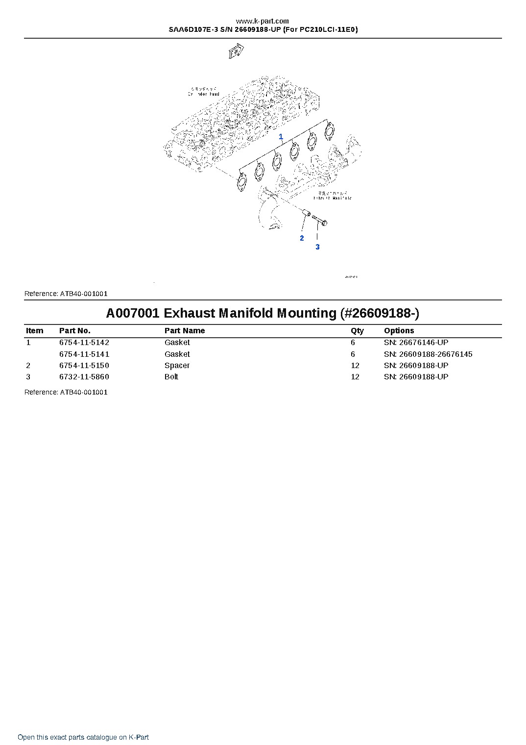 SAA6D107E-3 S/N 26609188-UP (For PC210LCI-11E0) – sample page 7 SAA6D107E-3 S/N 26609188-UP (For PC210LCI-11E0) – sample page 7