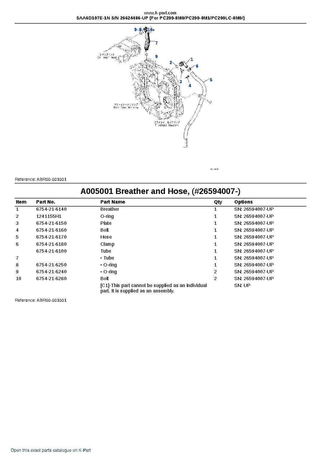 SAA6D107E-1N S/N 26624486-UP (For PC200-8M0/PC200-8M1/PC200LC-8M0/) – sample page 6
