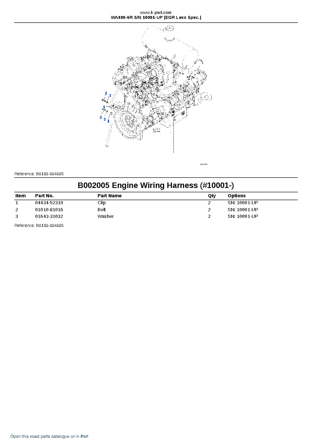 WA480-6R S/N 10001-UP (EGR Less Spec.) – sample page 7 WA480-6R S/N 10001-UP (EGR Less Spec.) – sample page 7