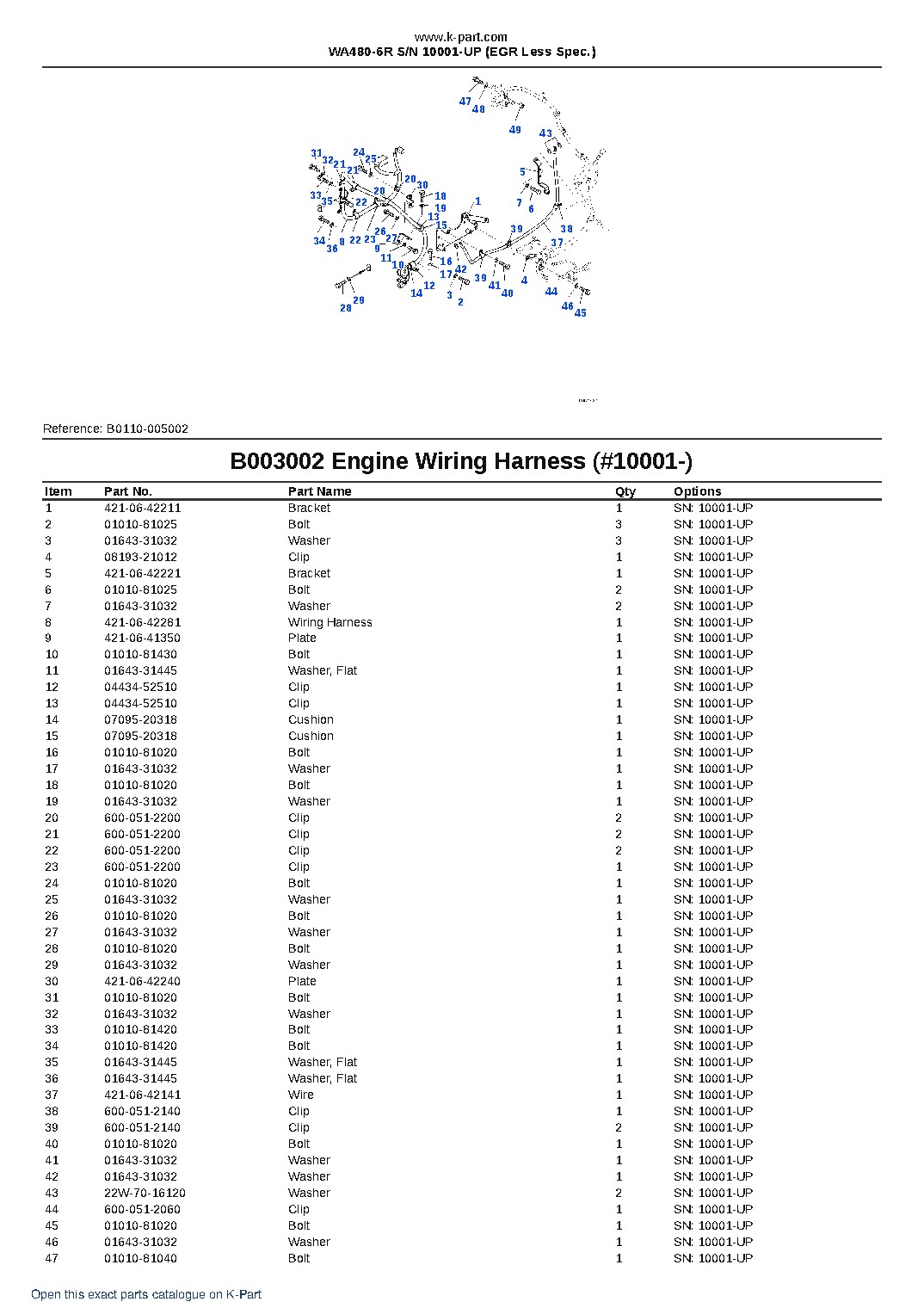WA480-6R S/N 10001-UP (EGR Less Spec.) – sample page 9 WA480-6R S/N 10001-UP (EGR Less Spec.) – sample page 9