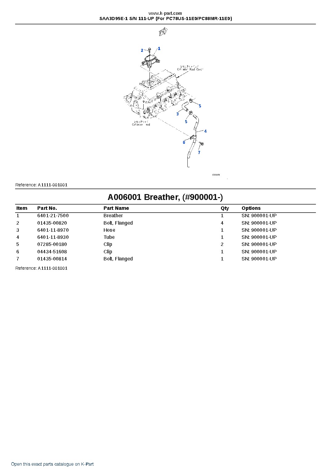 SAA3D95E-1 S/N 111-UP (For PC78US-11E0/PC88MR-11E0) – sample page 7 SAA3D95E-1 S/N 111-UP (For PC78US-11E0/PC88MR-11E0) – sample page 7