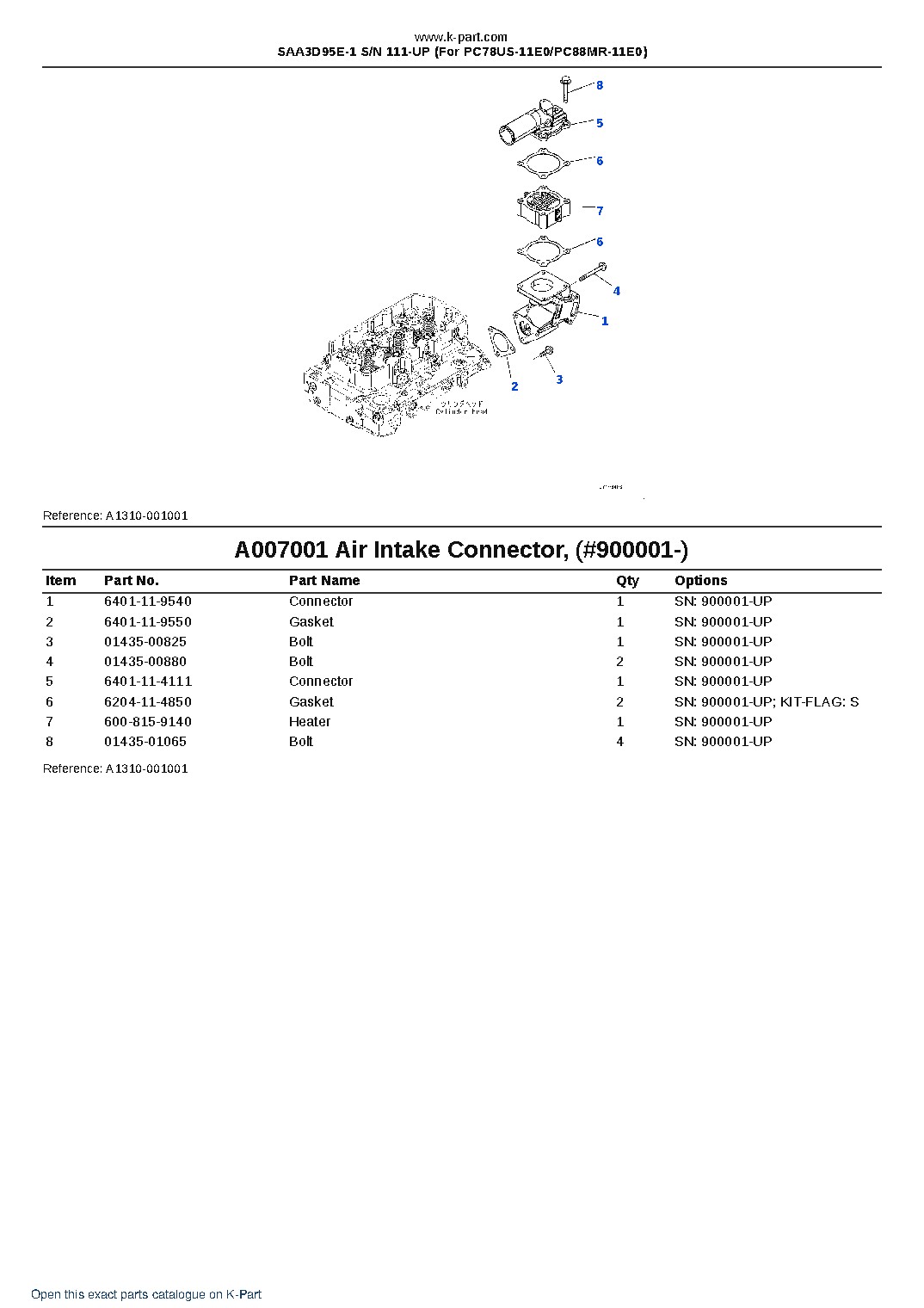 SAA3D95E-1 S/N 111-UP (For PC78US-11E0/PC88MR-11E0) – sample page 8 SAA3D95E-1 S/N 111-UP (For PC78US-11E0/PC88MR-11E0) – sample page 8