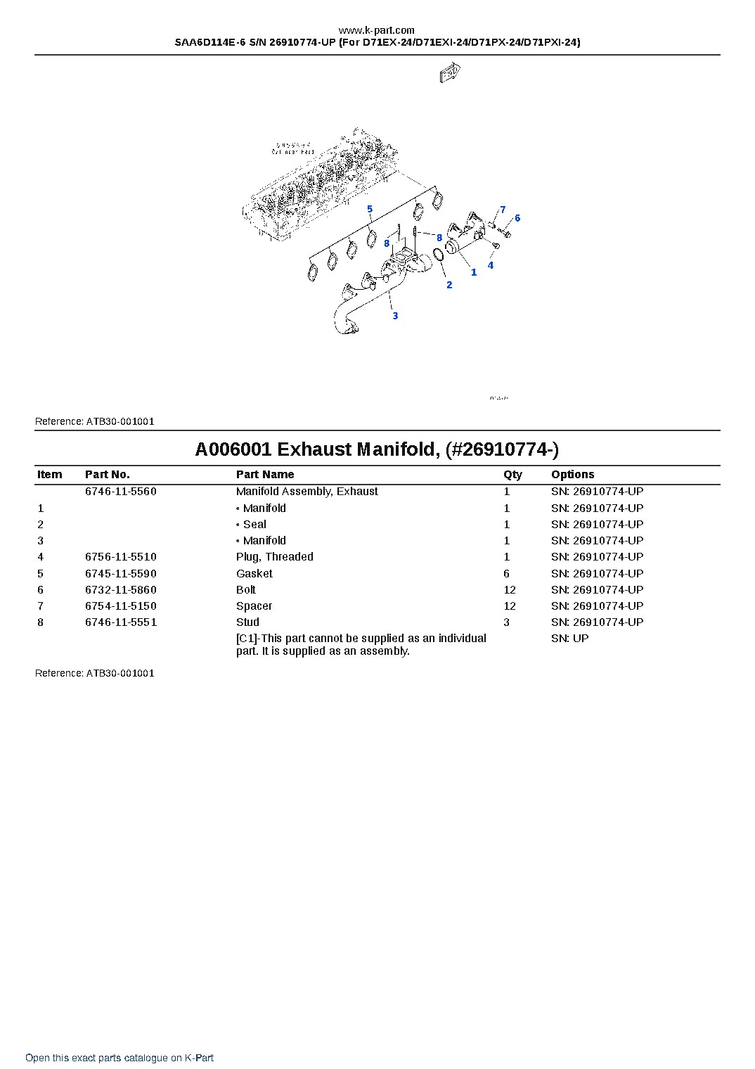 SAA6D114E-6 S/N 26910774-UP (For D71EX-24/D71EXI-24/D71PX-24/D71PXI-24) – sample page 6 SAA6D114E-6 S/N 26910774-UP (For D71EX-24/D71EXI-24/D71PX-24/D71PXI-24) – sample page 6