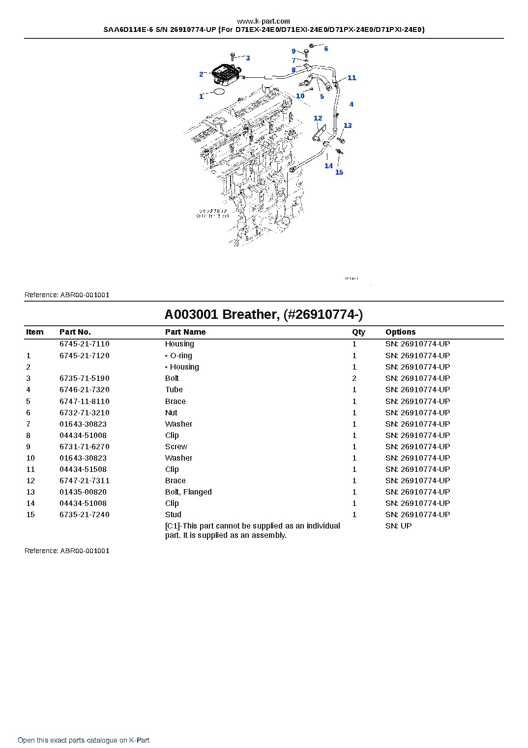 SAA6D114E-6 S/N 26910774-UP (For D71EX-24E0/D71EXI-24E0/D71PX-24E0/D71PXI-24E0) – sample page 3 SAA6D114E-6 S/N 26910774-UP (For D71EX-24E0/D71EXI-24E0/D71PX-24E0/D71PXI-24E0) – sample page 3
