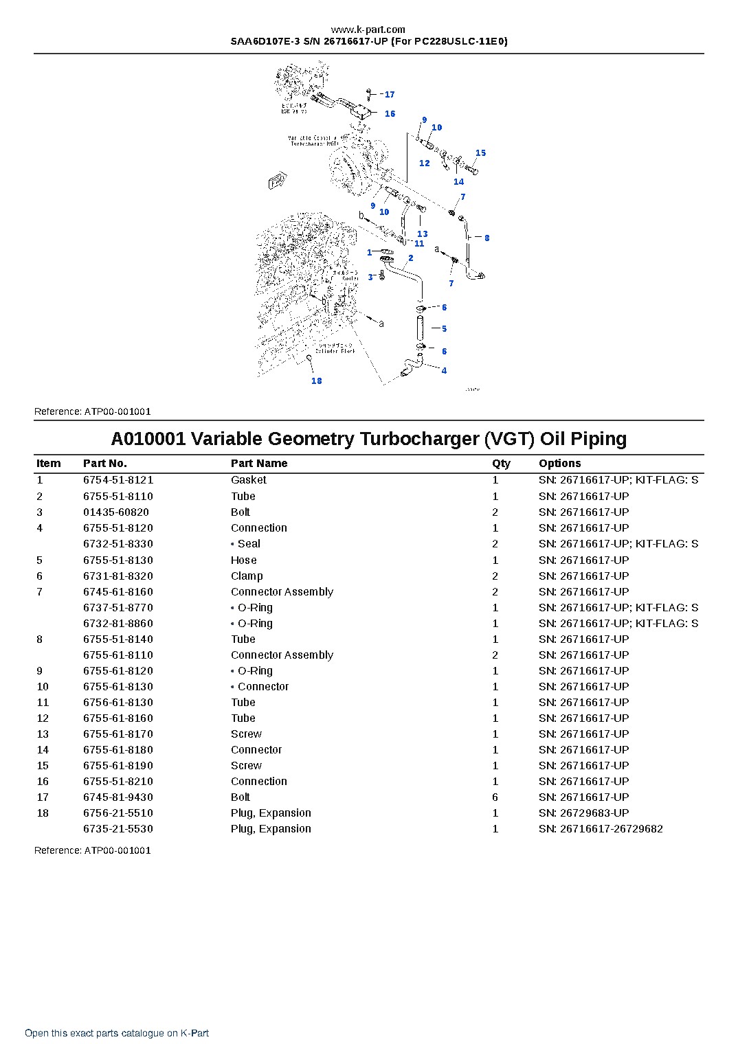 SAA6D107E-3 S/N 26716617-UP (For PC228USLC-11E0) – sample page 10
