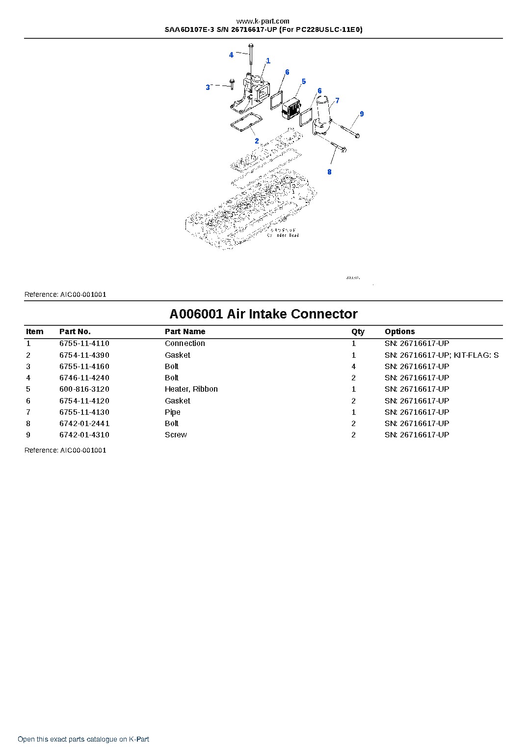 SAA6D107E-3 S/N 26716617-UP (For PC228USLC-11E0) – sample page 6