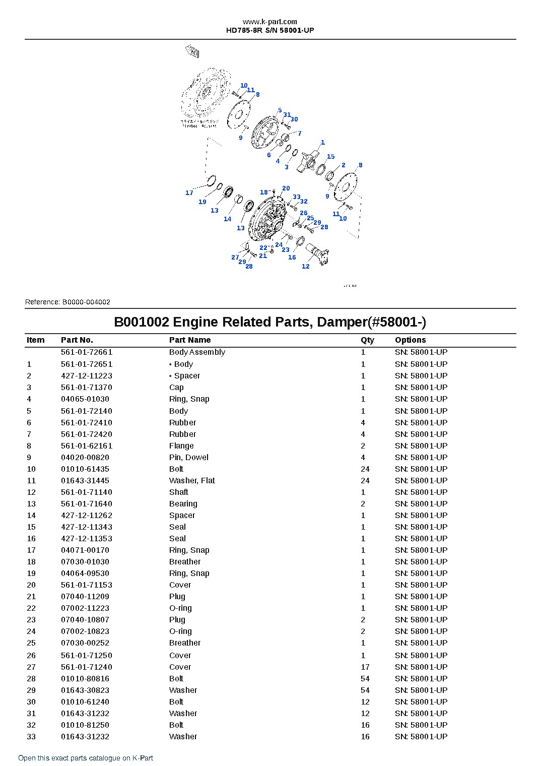 HD785-8R S/N 58001-UP – sample page 2