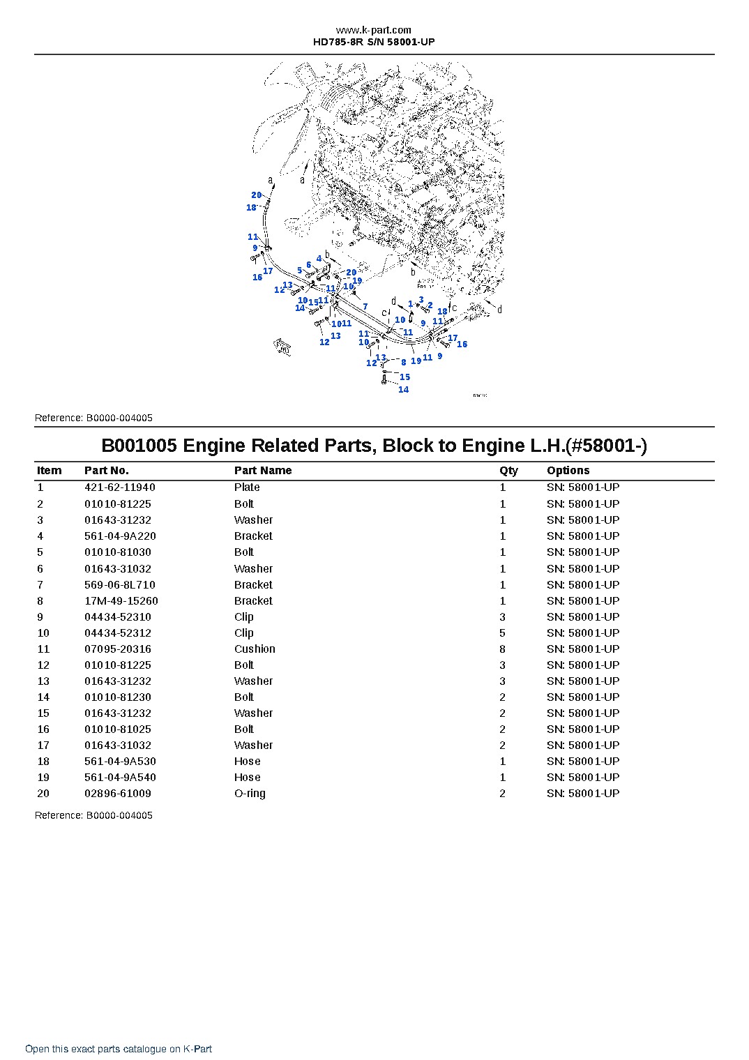 HD785-8R S/N 58001-UP – sample page 6