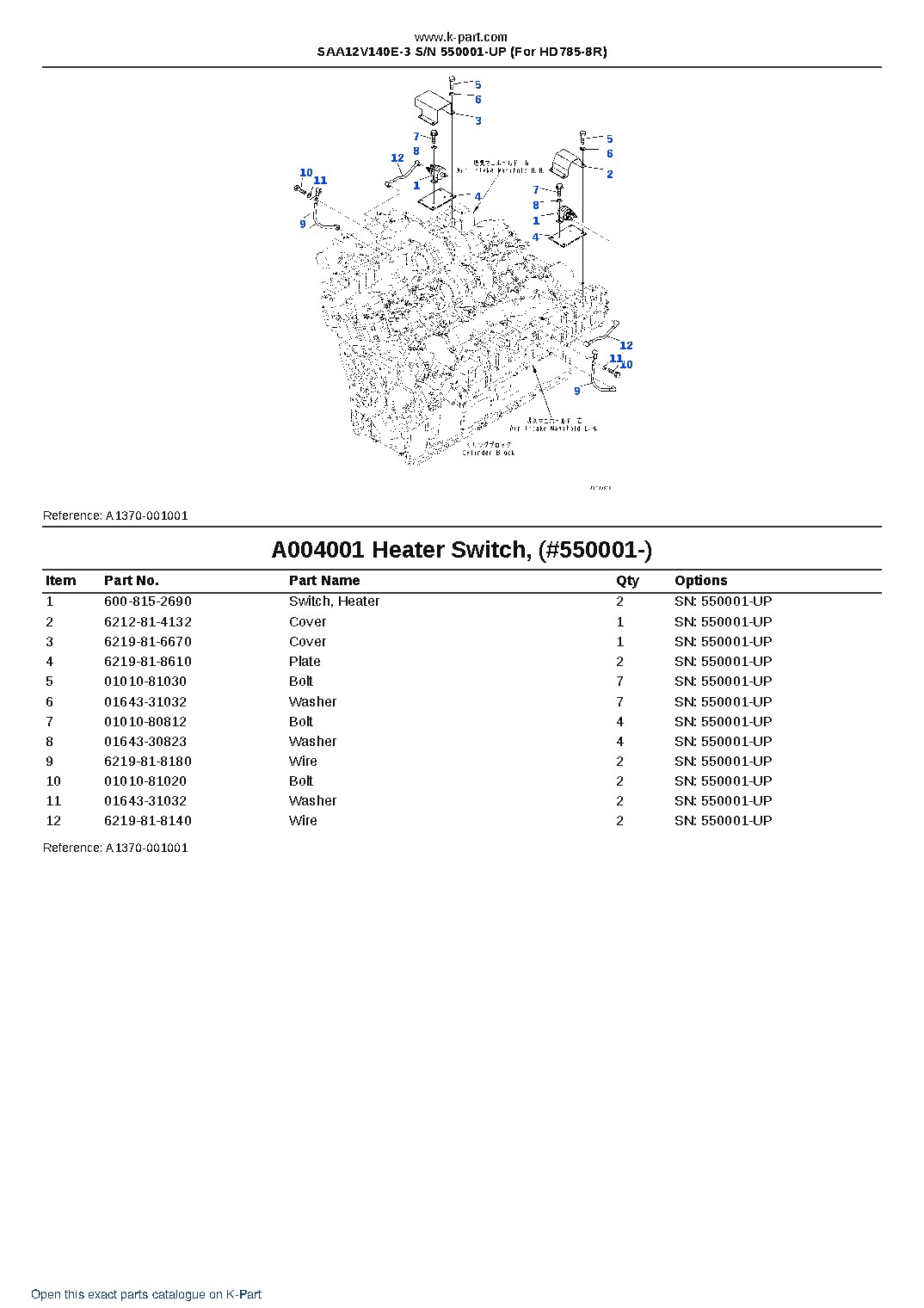 SAA12V140E-3 S/N 550001-UP (For HD785-8R) – sample page 7 SAA12V140E-3 S/N 550001-UP (For HD785-8R) – sample page 7