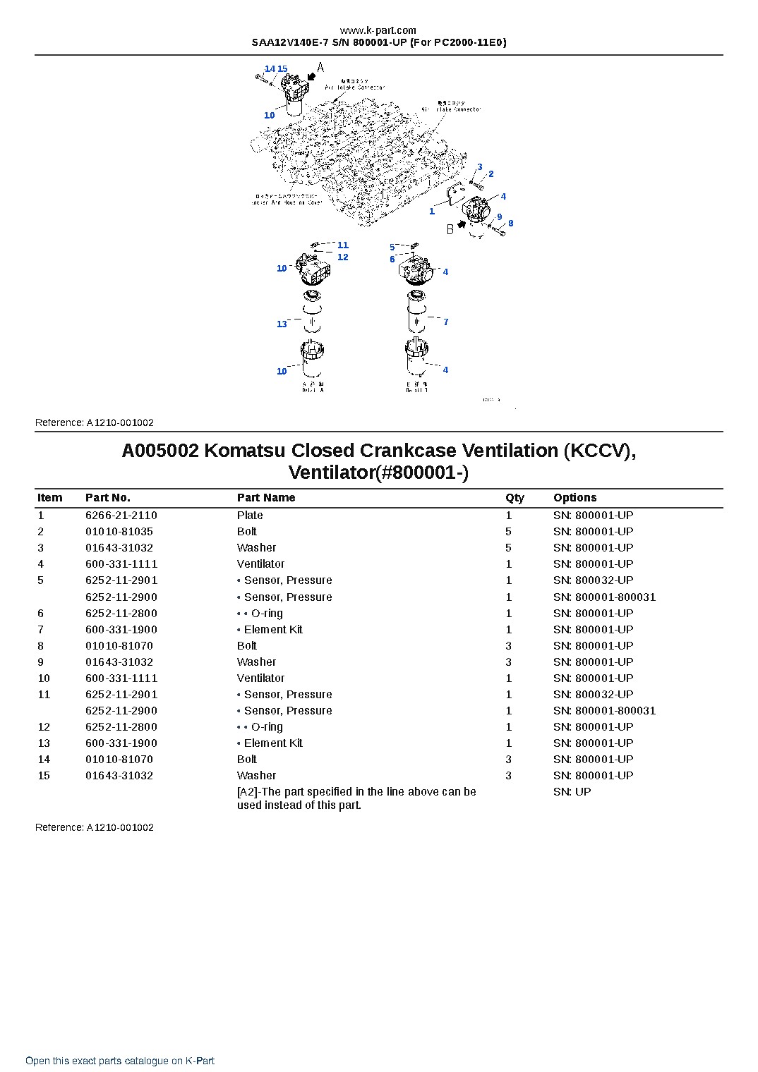 SAA12V140E-7 S/N 800001-UP (For PC2000-11E0) – sample page 10