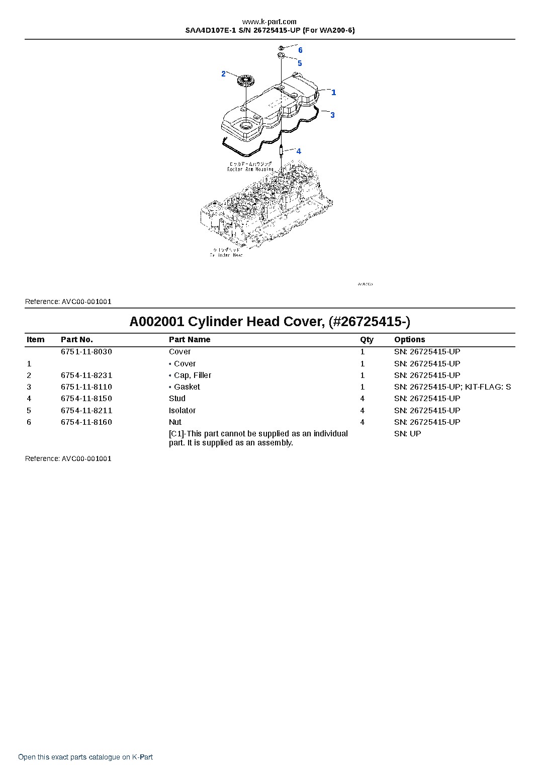 SAA4D107E-1 S/N 26725415-UP (For WA200-6) – sample page 3 SAA4D107E-1 S/N 26725415-UP (For WA200-6) – sample page 3