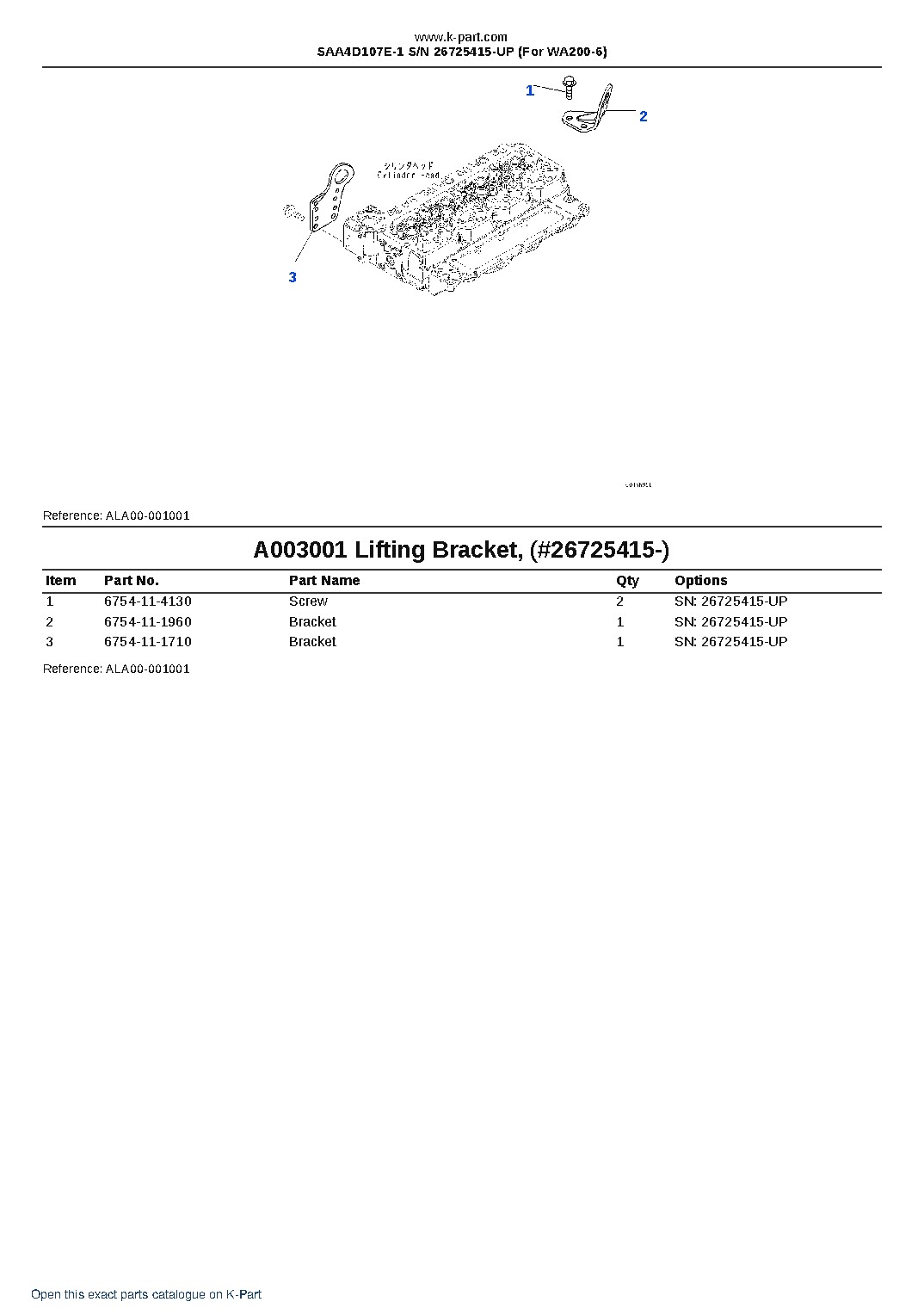 SAA4D107E-1 S/N 26725415-UP (For WA200-6) – sample page 4 SAA4D107E-1 S/N 26725415-UP (For WA200-6) – sample page 4