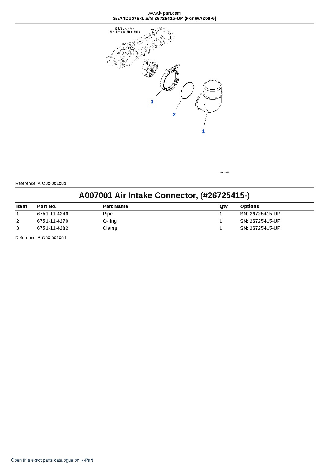 SAA4D107E-1 S/N 26725415-UP (For WA200-6) – sample page 8 SAA4D107E-1 S/N 26725415-UP (For WA200-6) – sample page 8