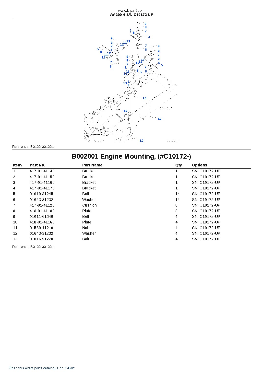 WA200-6 S/N C10172-UP – sample page 2 WA200-6 S/N C10172-UP – sample page 2