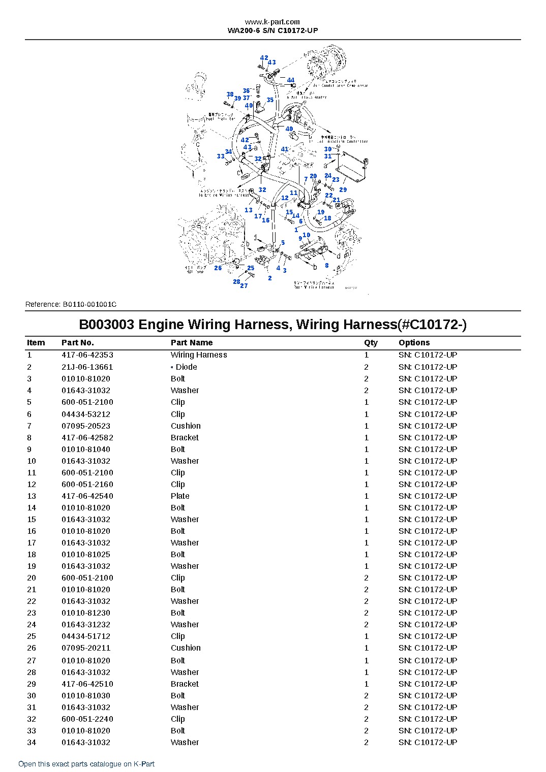 WA200-6 S/N C10172-UP – sample page 7 WA200-6 S/N C10172-UP – sample page 7