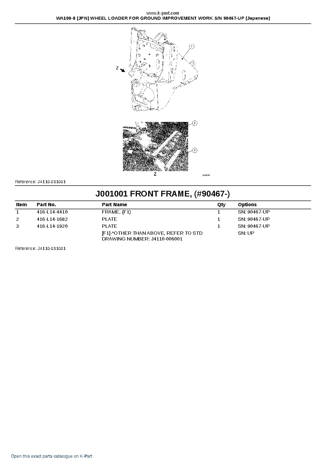 WA100-8 (JPN) WHEEL LOADER FOR GROUND IMPROVEMENT WORK S/N 90467-UP (Japanese) – sample page 10 WA100-8 (JPN) WHEEL LOADER FOR GROUND IMPROVEMENT WORK S/N 90467-UP (Japanese) – sample page 10
