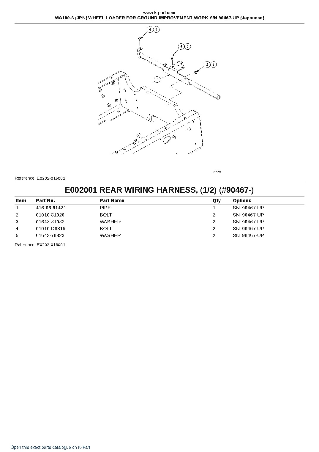 WA100-8 (JPN) WHEEL LOADER FOR GROUND IMPROVEMENT WORK S/N 90467-UP (Japanese) – sample page 6 WA100-8 (JPN) WHEEL LOADER FOR GROUND IMPROVEMENT WORK S/N 90467-UP (Japanese) – sample page 6