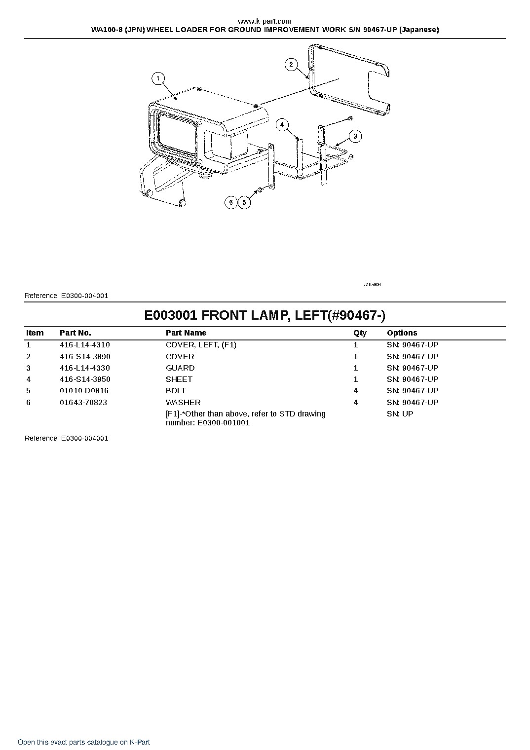WA100-8 (JPN) WHEEL LOADER FOR GROUND IMPROVEMENT WORK S/N 90467-UP (Japanese) – sample page 8 WA100-8 (JPN) WHEEL LOADER FOR GROUND IMPROVEMENT WORK S/N 90467-UP (Japanese) – sample page 8