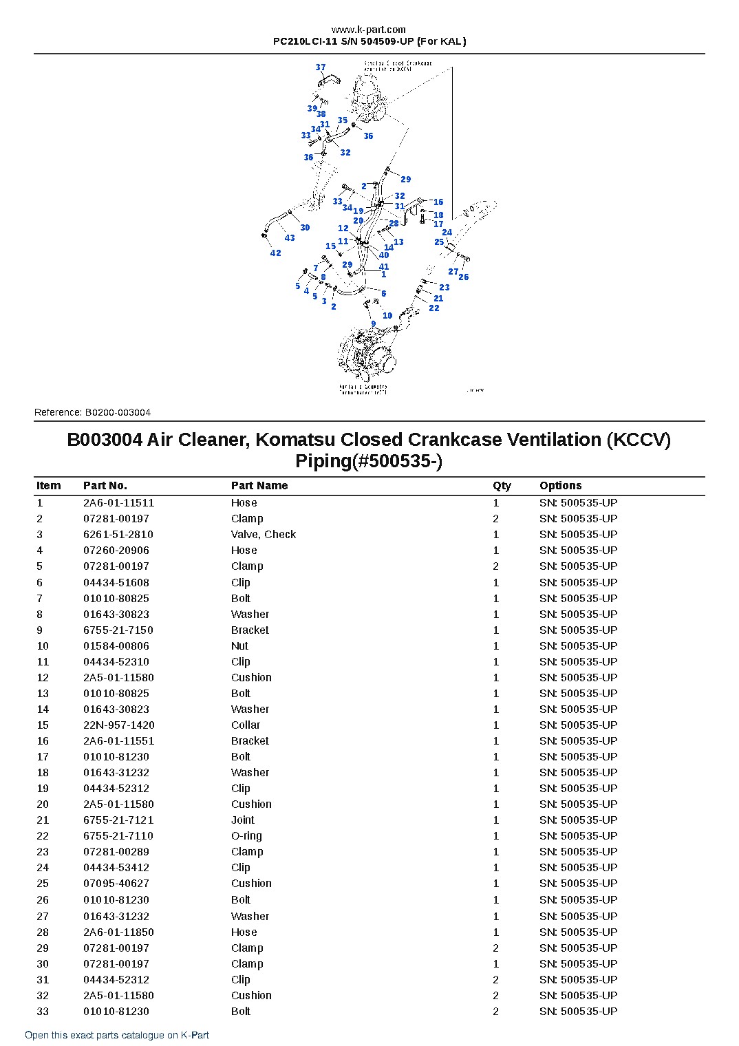 PC210LCI-11 S/N 504509-UP (For KAL) – sample page 10 PC210LCI-11 S/N 504509-UP (For KAL) – sample page 10