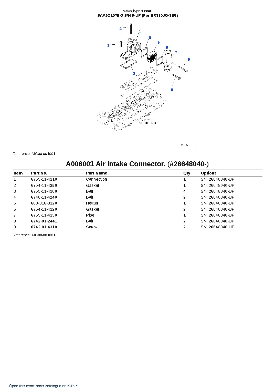 SAA6D107E-3 S/N 0-UP (For BR380JG-3E0) – sample page 6