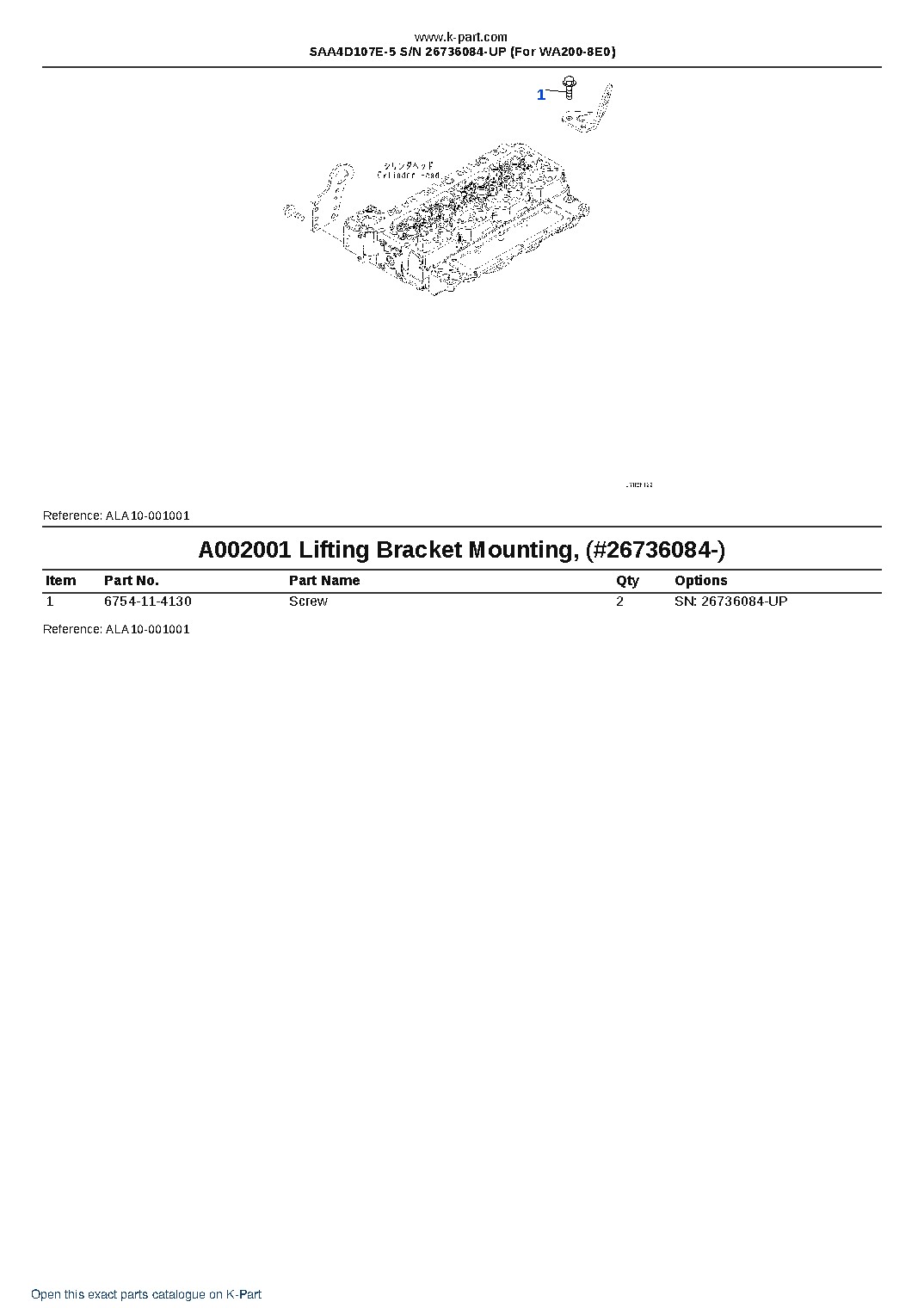 SAA4D107E-5 S/N 26736084-UP (For WA200-8E0) – sample page 2
