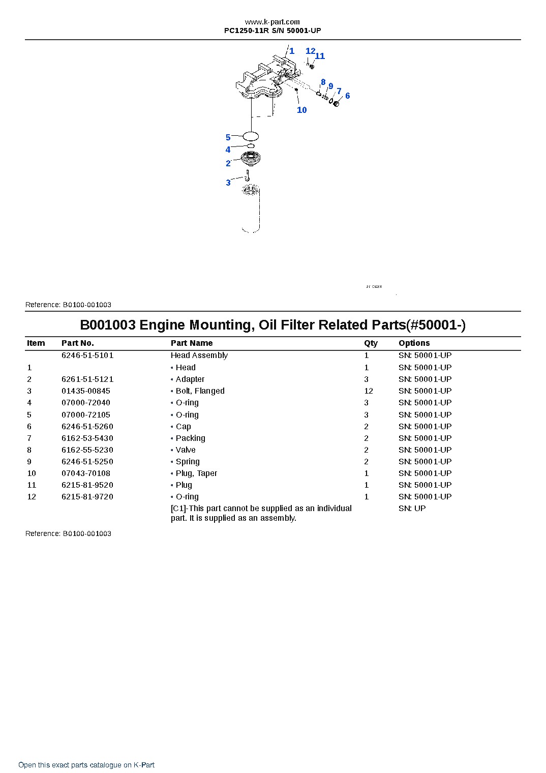 PC1250-11R S/N 50001-UP – sample page 3