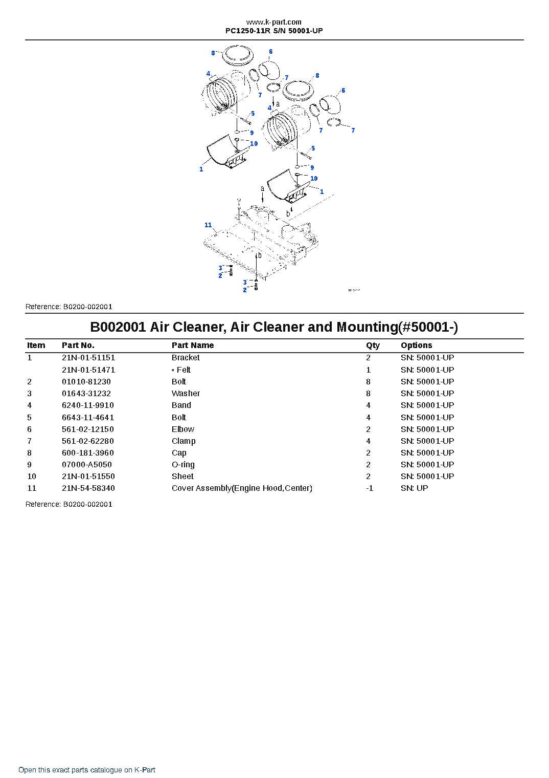 PC1250-11R S/N 50001-UP – sample page 5