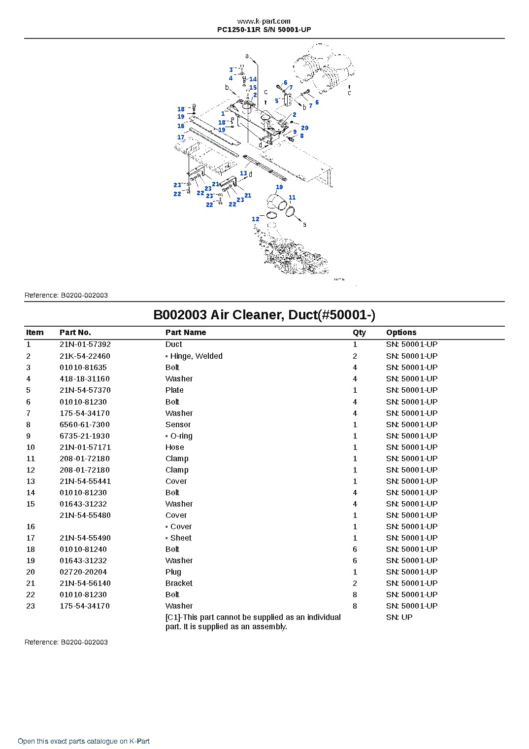 PC1250-11R S/N 50001-UP – sample page 7