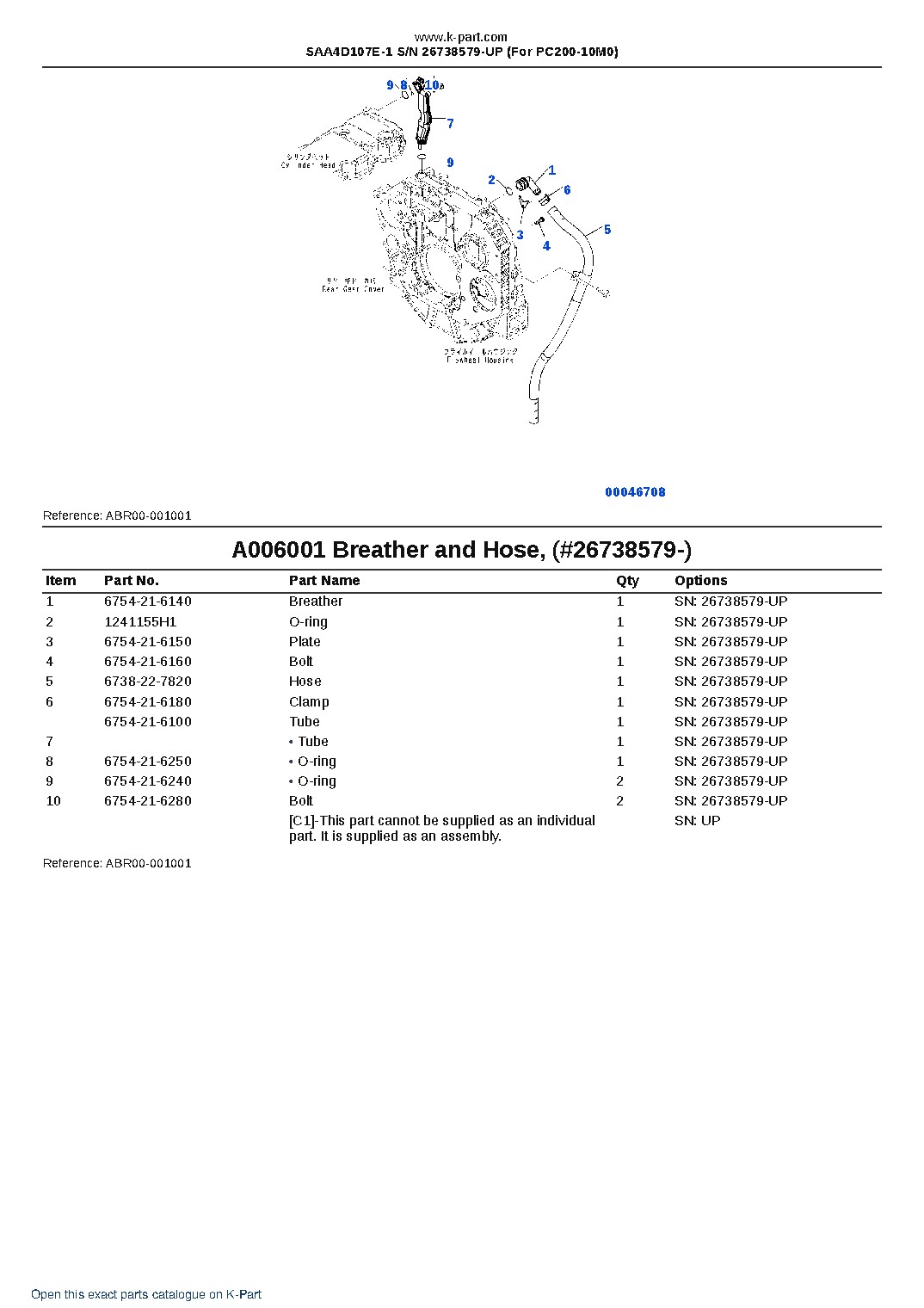 SAA4D107E-1 S/N 26738579-UP (For PC200-10M0) – sample page 6 SAA4D107E-1 S/N 26738579-UP (For PC200-10M0) – sample page 6