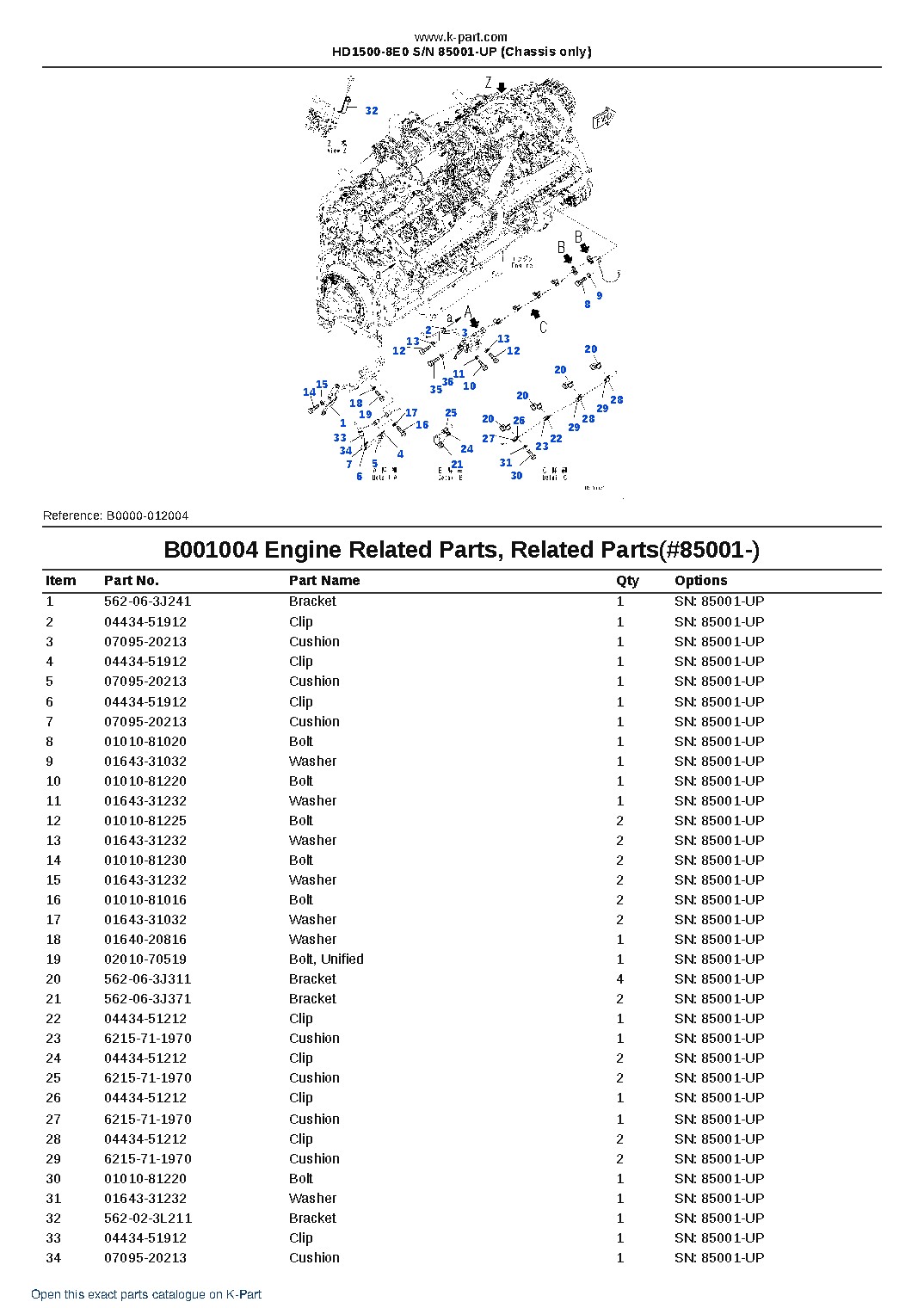 HD1500-8E0 S/N 85001-UP (Chassis only) – sample page 5 HD1500-8E0 S/N 85001-UP (Chassis only) – sample page 5