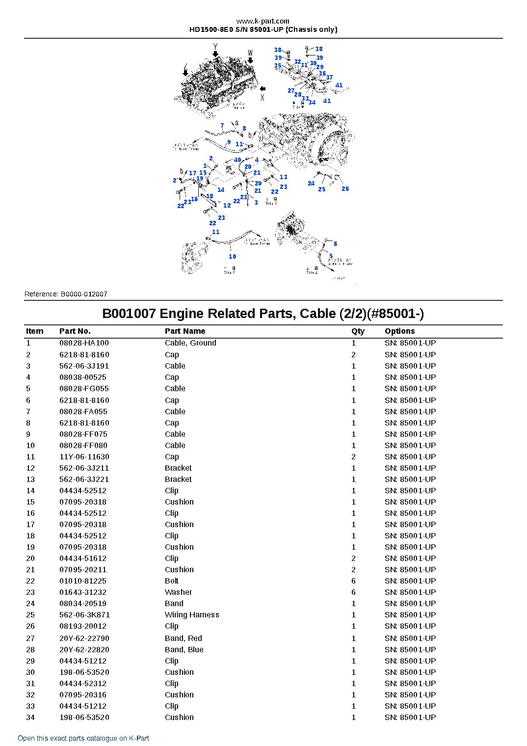 HD1500-8E0 S/N 85001-UP (Chassis only) – sample page 9 HD1500-8E0 S/N 85001-UP (Chassis only) – sample page 9