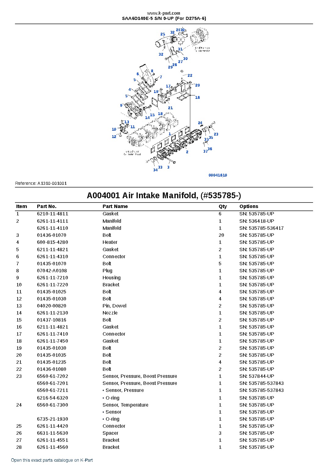 SAA6D140E-5 S/N 0-UP (For D275A-6) – sample page 7 SAA6D140E-5 S/N 0-UP (For D275A-6) – sample page 7