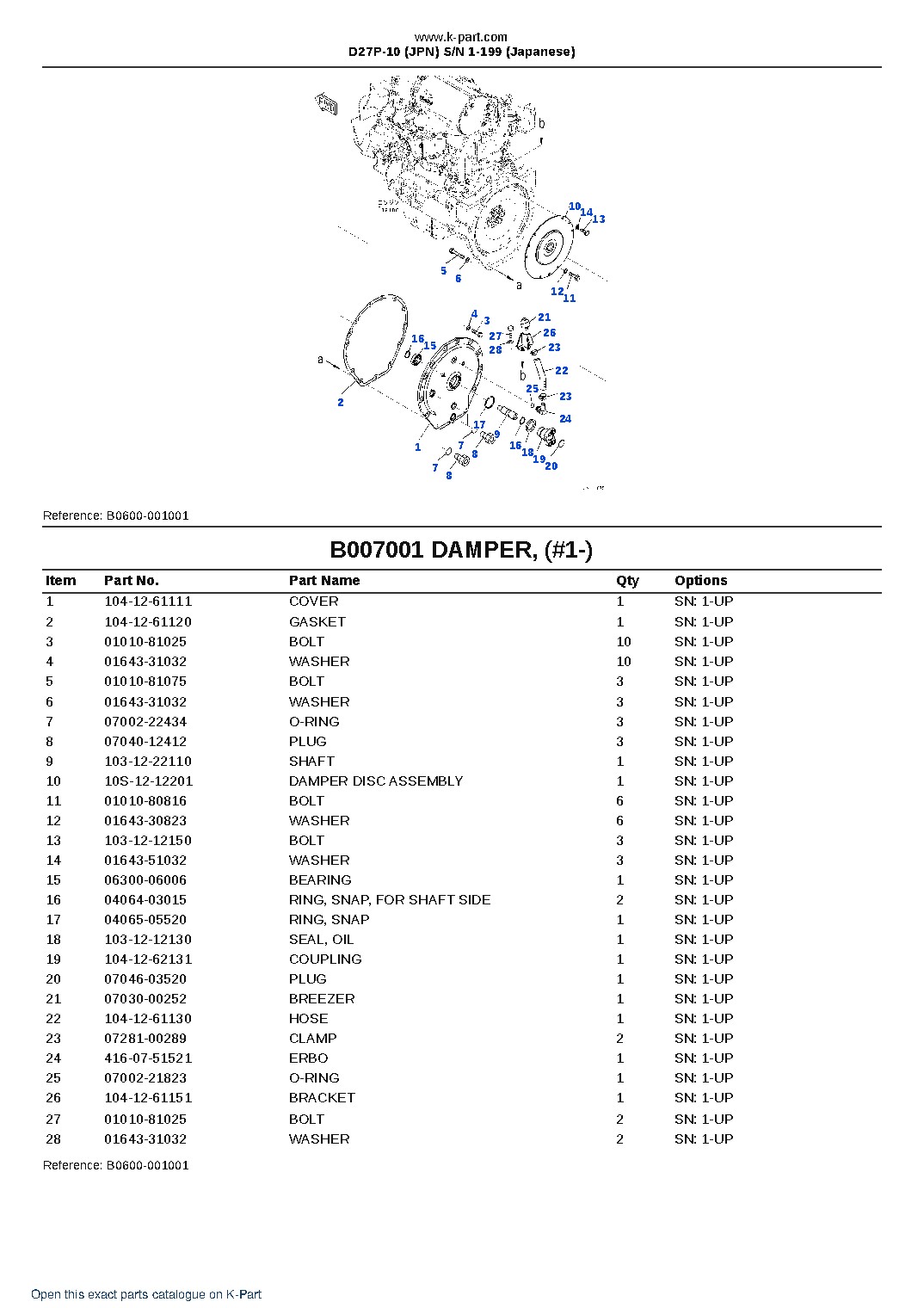 D27P-10 (JPN) S/N 1-199 (Japanese) – sample page 10 D27P-10 (JPN) S/N 1-199 (Japanese) – sample page 10