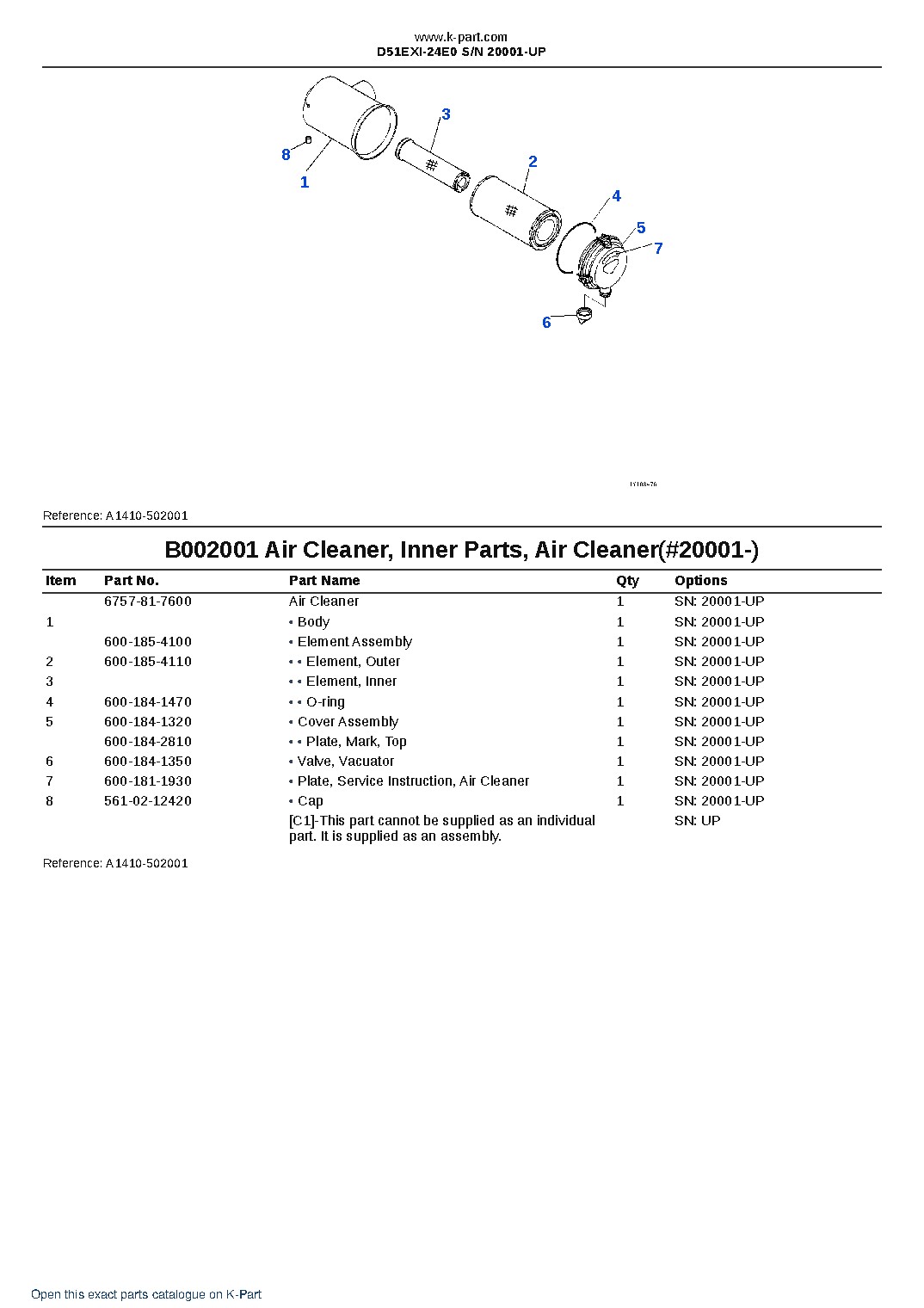 D51EXI-24E0 S/N 20001-UP – sample page 2 D51EXI-24E0 S/N 20001-UP – sample page 2