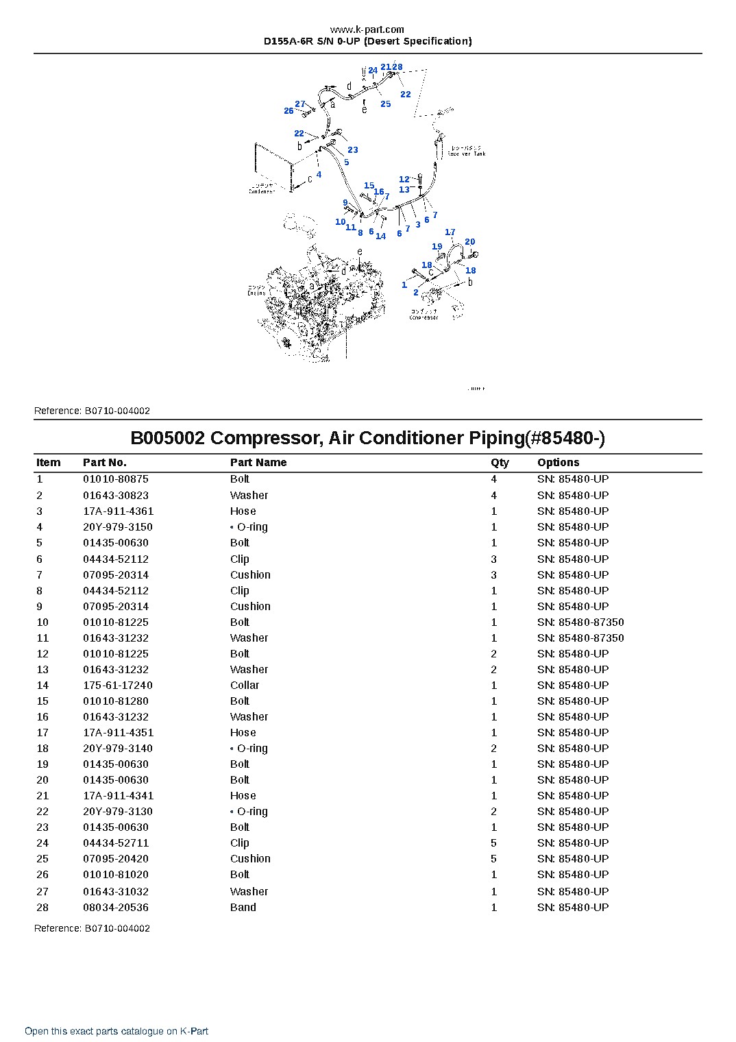 D155A-6R S/N 0-UP (Desert Specification) – sample page 8 D155A-6R S/N 0-UP (Desert Specification) – sample page 8