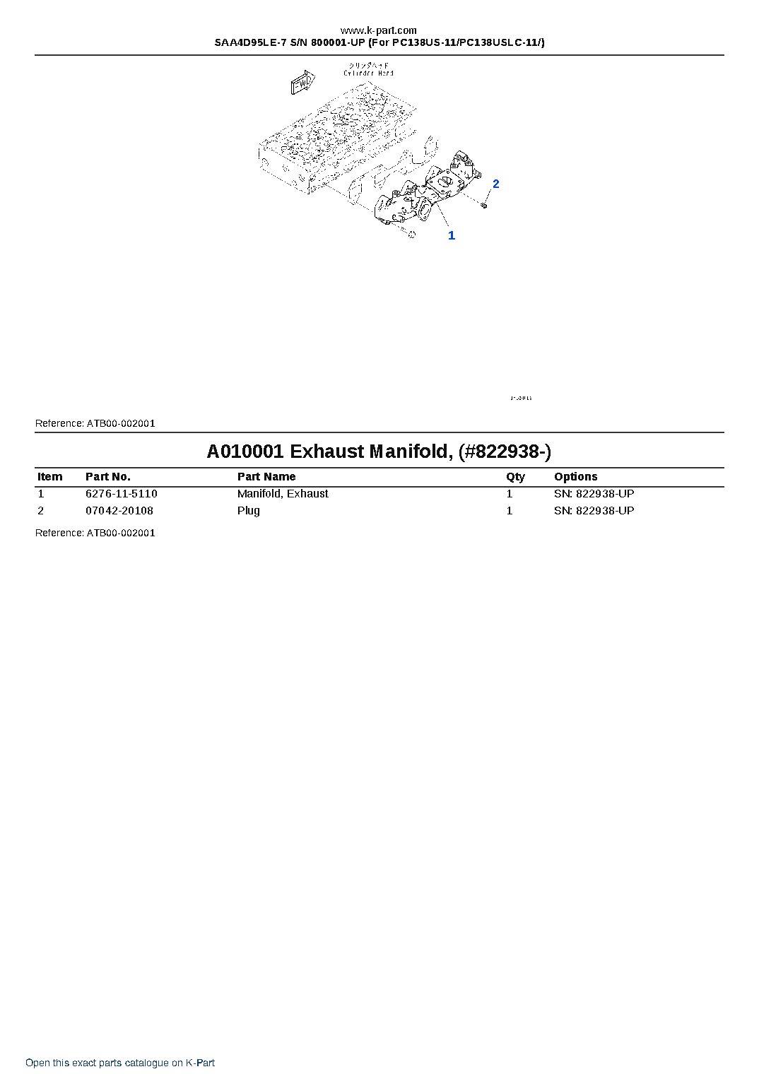 SAA4D95LE-7 S/N 800001-UP (For PC138US-11/PC138USLC-11/) – sample page 10 SAA4D95LE-7 S/N 800001-UP (For PC138US-11/PC138USLC-11/) – sample page 10