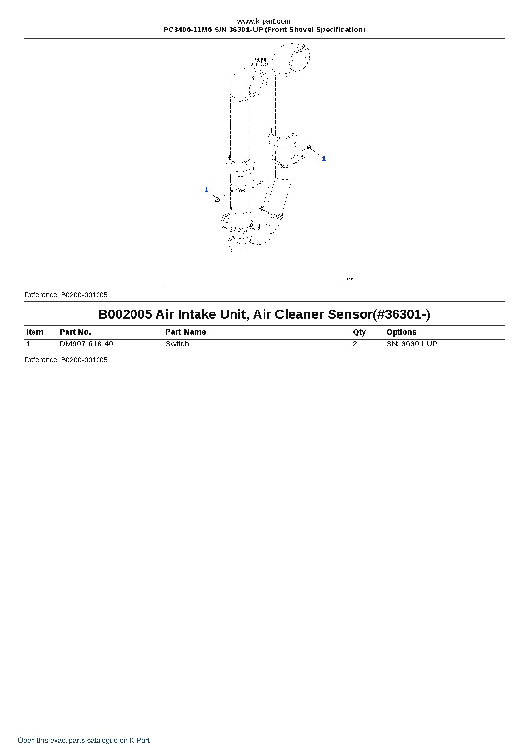 PC3400-11M0 S/N 36301-UP (Front Shovel Specification) – sample page 10 PC3400-11M0 S/N 36301-UP (Front Shovel Specification) – sample page 10