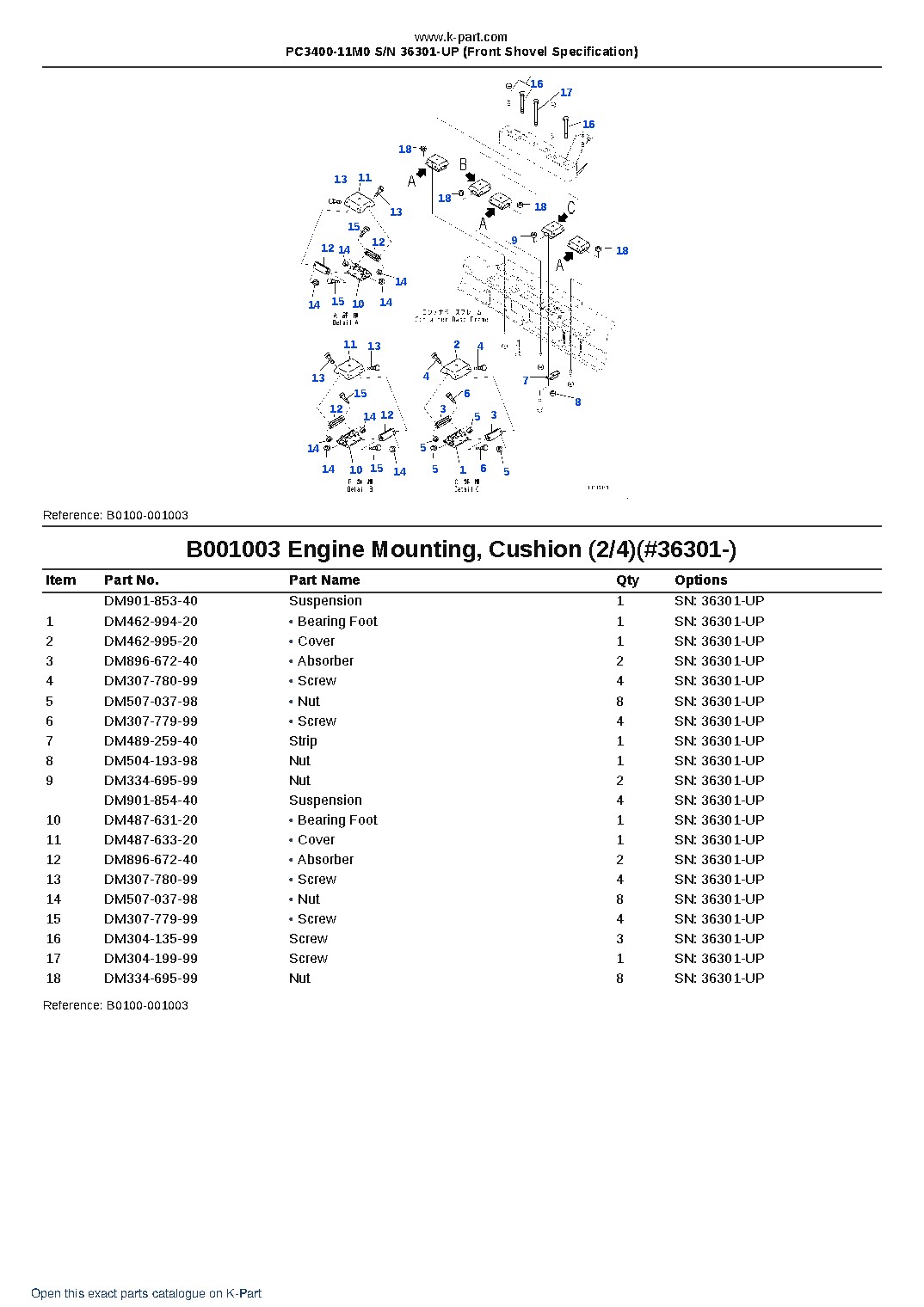 PC3400-11M0 S/N 36301-UP (Front Shovel Specification) – sample page 3 PC3400-11M0 S/N 36301-UP (Front Shovel Specification) – sample page 3