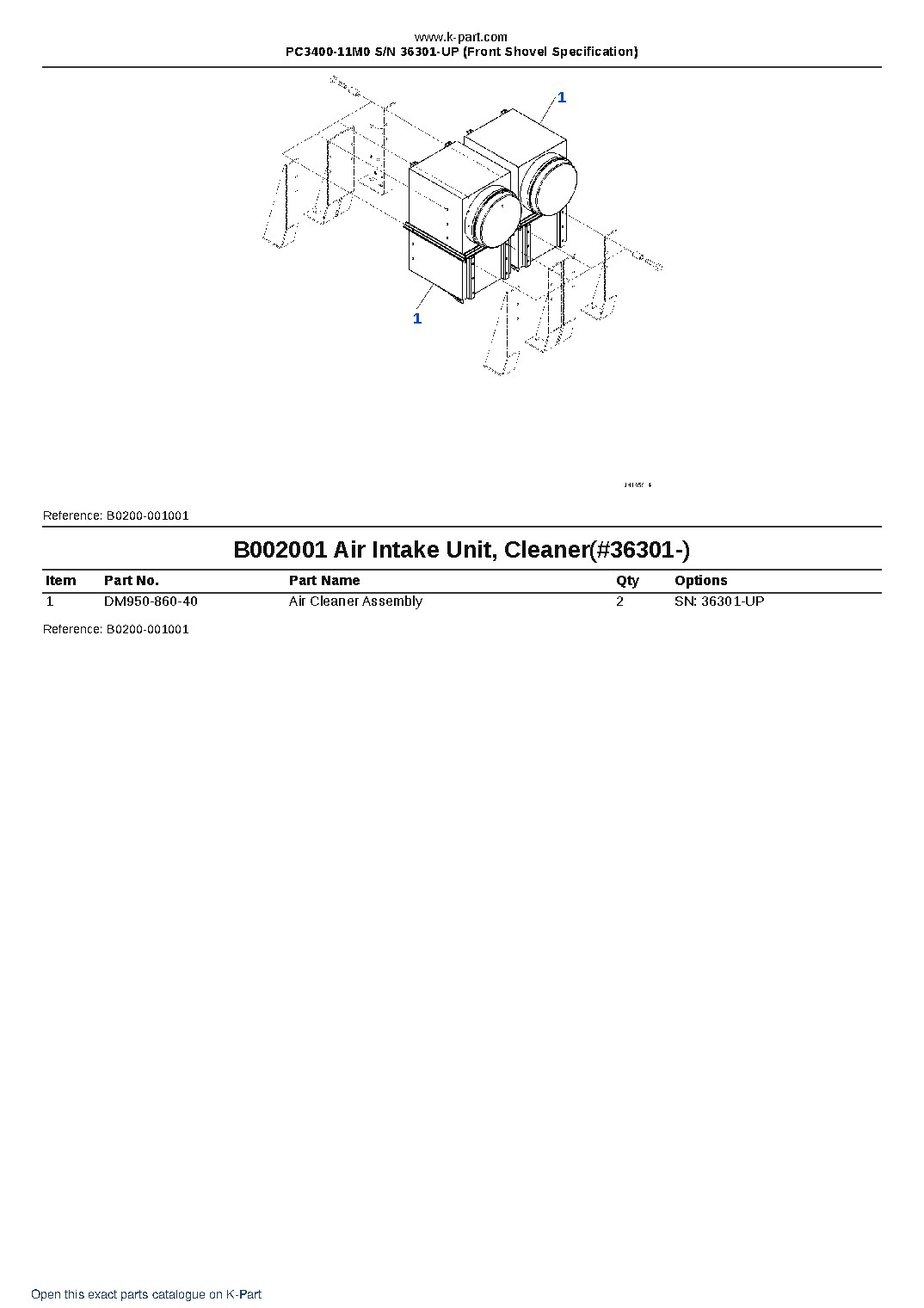 PC3400-11M0 S/N 36301-UP (Front Shovel Specification) – sample page 6 PC3400-11M0 S/N 36301-UP (Front Shovel Specification) – sample page 6