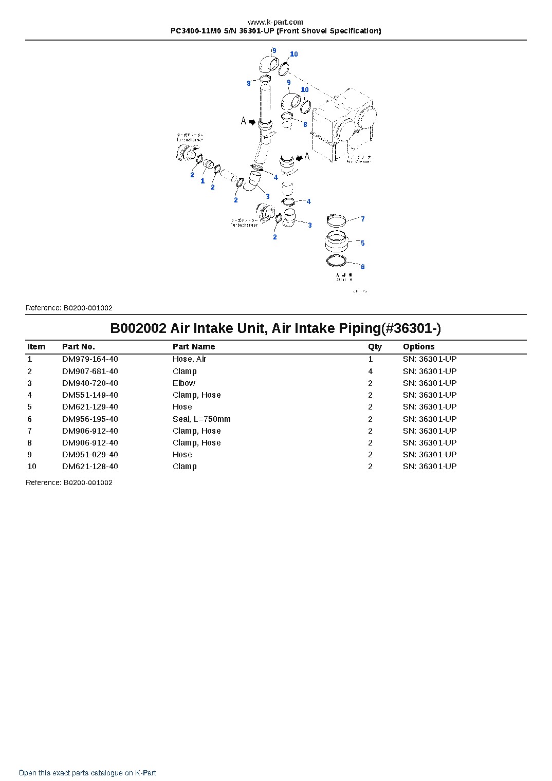 PC3400-11M0 S/N 36301-UP (Front Shovel Specification) – sample page 7 PC3400-11M0 S/N 36301-UP (Front Shovel Specification) – sample page 7