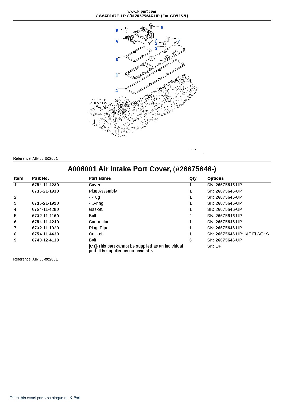 SAA6D107E-1R S/N 26675646-UP (For GD535-5) – sample page 7 SAA6D107E-1R S/N 26675646-UP (For GD535-5) – sample page 7