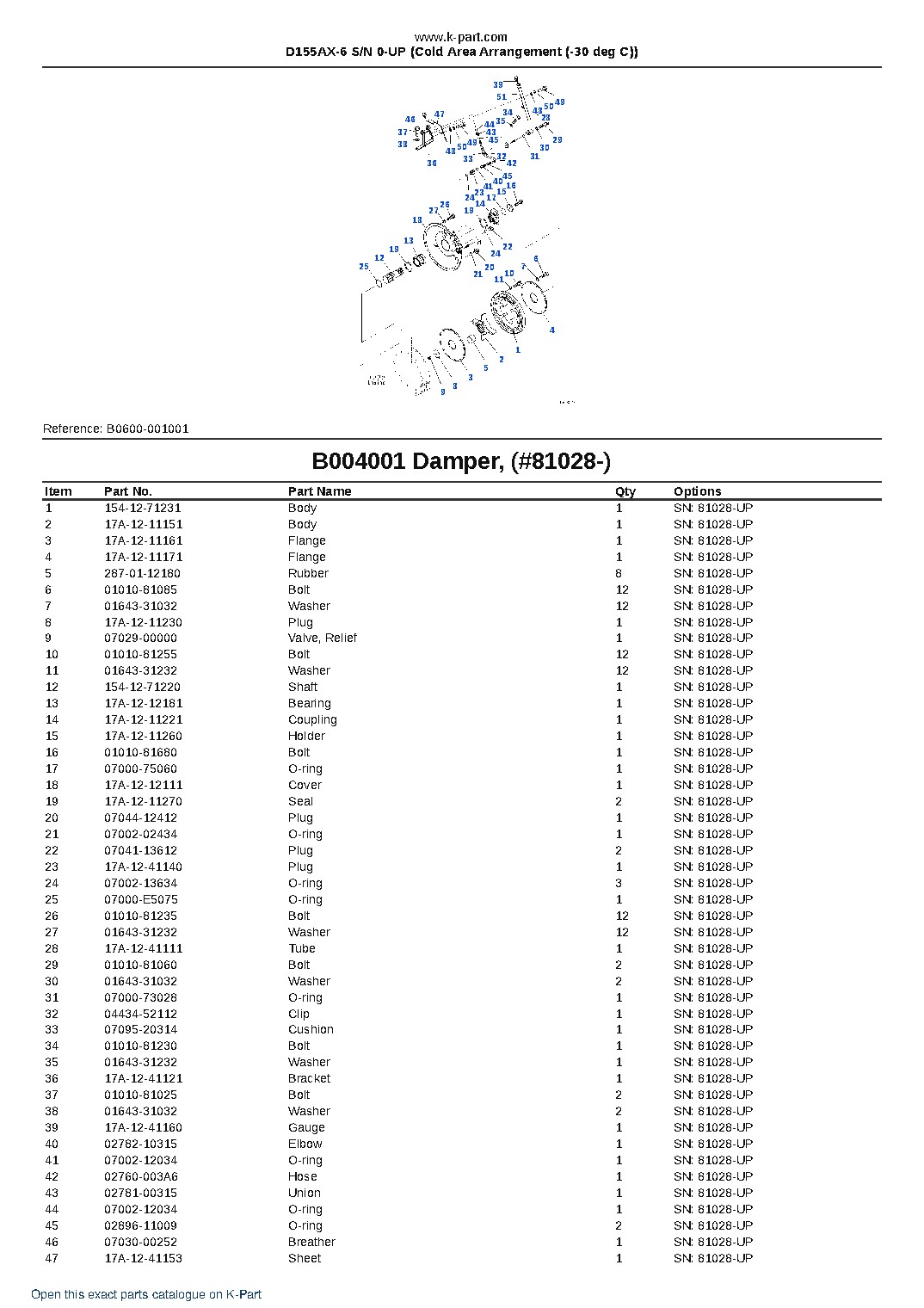 D155AX-6 S/N 0-UP (Cold Area Arrangement (-30 deg C)) – sample page 7 D155AX-6 S/N 0-UP (Cold Area Arrangement (-30 deg C)) – sample page 7