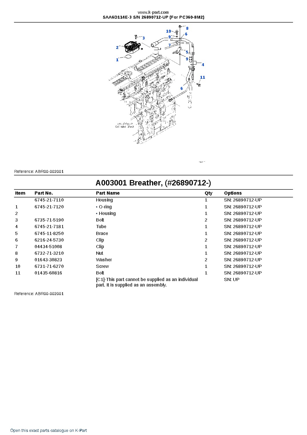 SAA6D114E-3 S/N 26890712-UP (For PC360-8M2) – sample page 3