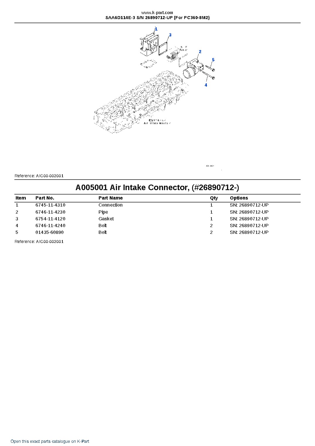 SAA6D114E-3 S/N 26890712-UP (For PC360-8M2) – sample page 5