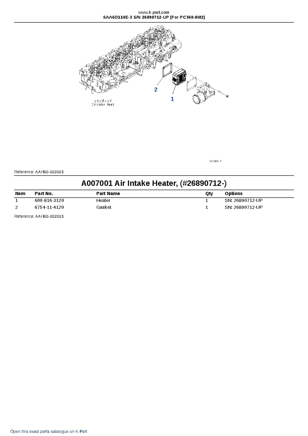 SAA6D114E-3 S/N 26890712-UP (For PC360-8M2) – sample page 7